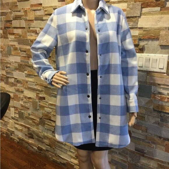 BB DAKOTA Eldridge Oversize Buffalo Check Shirt Jacket - Picture 1 of 8